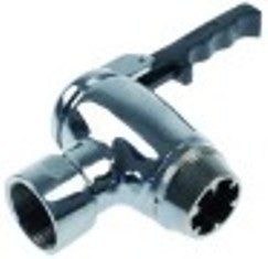 rubinetto di scarico 1 1/2" f tenuta conica pentola a 90mm b 137mm b1 70mm ottone cromato
