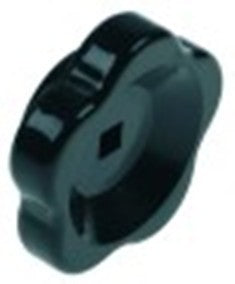 manopola a stella asse 6x6mm diametro  50mm l 18mm nero termoplastico