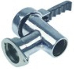 rubinetto di scarico diametro  59mm tenuta conica a 120mm b1 65mm argentone