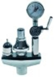 valvola di sicurezza filetto 3/4" 0,5bar con manometro ottone cromato h 275mm