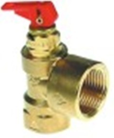 valvola di sicurezza f1: 1/2" f2: 1" pressione di lavoro 1bar
