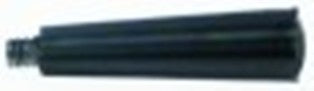 maniglia conica filetto m6x1 diametro  13mm plastica l 53mm nero lungh. fil. 6mm