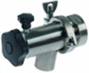 rubinetto di scarico attacco 1 1/2" f l 160mm a 80mm acciaio inox tenuta o.r.