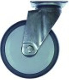 ruota girevole diametro  125mm piastra fissaggio contenitore acciaio inox