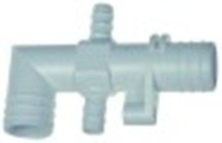 attacco per tubo per tubo di 23-10-10-23mm plastica con. 1 pz