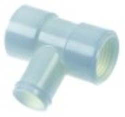 attacco per tubo t plastica diametro  19mm sx