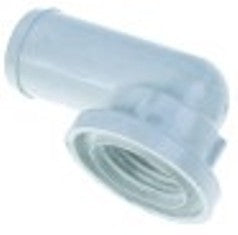 attacco per tubo filetto 7/8" unf per tubo di 20mm curvo 90° plastica