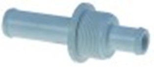 attacco per tubo dritta plastica d1 diametro  12,5mm d2 diametro  14mm