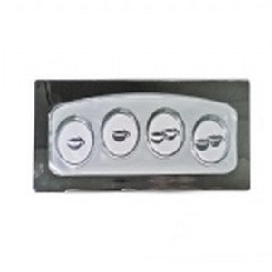 PULSANTIERA CAPACITIVA 4T X TC BIANCO