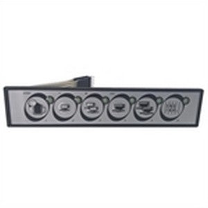 Pulsantiera membrana 6 tasti 6 led su supporto gruppo tema sty -carimali
