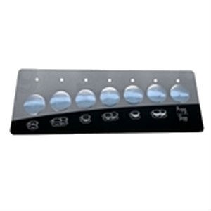 Etichetta adesiva pulsantiera evd 7 tasti vela wega