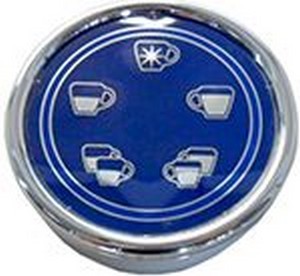 Pulsantiera paganini cromo 5t/5l "blue light" +tea