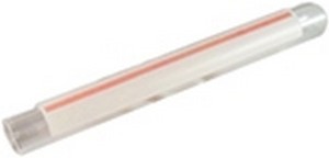 Vetro livello gaggia d.12x106mm riga rossa