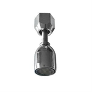 Lancia acqua inox con frangiacqua e dado 3/8 cromato nsf, lunga -senza tubo