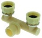 attacco per tubo filetto 3/4" distanza di collegamento 75mm
