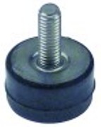 blocco con raccordo ogiva/ogiva per vetro d1 diametro  15mm l 8mm filetto m4
