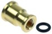 riduzione con o.r. ottone filetto 1/4" / 1/8" conf. 1 pz lungh. totale 25mm