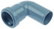 tubo di scarico ad angolo d1 diametro  54mm d2 diametro  40mm l 95mm plastica h 95mm