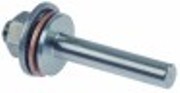 perno filettato dritta l 44mm inox filetto m6 diametro  6mm