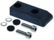 guida lar. 30mm plastica l 83,5mm nero h 19mm incl. viti, dadi e foglio