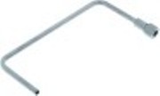 prolunga forma u per tubo di iniezione d1 diametro  8mm d2 diametro  10mm l 212mm ch 12 acciaio inox