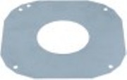 flangia per motore ventola l 152mm lar. 152mm diametro  65mm spessore 1mm
