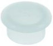 mascherina per carrello portateglie d1 diametro  20mm h 13,5mm d2 diametro  26mm plastica conf. 5 pz