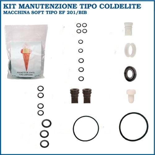 KIT GUARNIZIONI TIPO EF 201/BIB TIPO COLDELITE