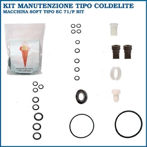 KIT GUARNIZIONI TIPO EC 71/P BIT TIPO COLDELITE