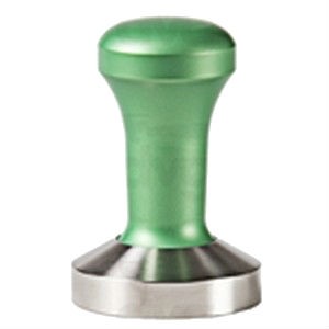 Pressino fantasy  manico verde con base inox d.57mm fondo piatto