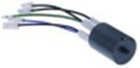 filtro antidisturbo 250v 50/60hz conduttore 4 con t attacco faston maschio 6,3mm l 56mm diametro  38mm