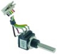 potenziometro 4,7kohm angolo di rotazione 360° con interruttore alb. l 22mm alb. diametro  5,9mm
