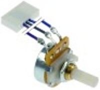potenziometro con spina e cavo velocità 10kohm angolo di rotazione 300° alb. diametro  6,2mm alb. l 15mm