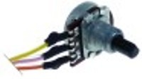 potenziometro 100kohm lunghezza del cavo 800mm filetto m10x0,75 alb. diametro  6x4,6mm