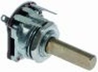 potenziometro con interruttore 4,7kohm angolo di rotazione 270° alb. diametro  6mm alb. l 18,5mm