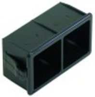 alloggiamento interruttore doppio dimensioni di montaggio 28,5x52,6mm nero