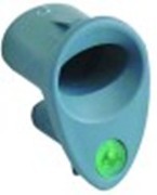 alloggiamento interruttore grigio-azzurro forma ovale illuminabile