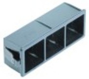 alloggiamento interruttore tripla dimensioni di montaggio 28,5x77,5mm grigio