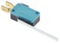 microinterruttore con leva 250v 16a 1co attacco faston maschio 4,8mm l 68mm
