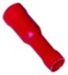capicorda cilindrico grandezza diametro 4mm 0,5-1,5mm² isolato con. 100 pz isolamento pvc cu gal sn rosso