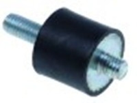 giunto antivibrante h 22mm diametro  25mm filetto m8 lungh. fil. 20/8mm