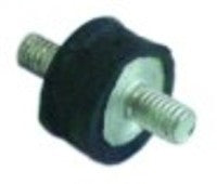 giunto antivibrante h 10mm diametro  15mm filetto m6 lungh. fil. 8mm