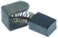 spazzola di carbone con supporto per molla l 19mm lar. 7,5mm
