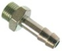 attacco per tubo ottone nichelato dritta filetto 1/8" tubo diametro  6mm con. 1 pz ch 12