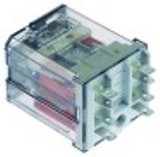 relè di potenza finder 230vac 16a 2co attacco faston maschio 4,8mm barra din
