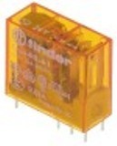 relé per circuito stampato 24vac 1co a 250v 16a attacco pin distanza fra i puntalini 5mm finder