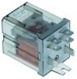 relè di potenza finder 230vac 20a 1no/1nc attacco f6,3 fissabile con viti