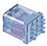 rele di potenza finder 24vac 16a 3co attacco faston maschio 6,3mm barra din
