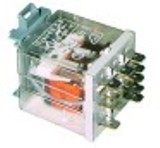 rele di potenza finder 12vdc 16a 3co attacco faston maschio 6,3mm barra din