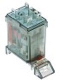 rele di potenza finder 230vac 12a 2co attacco faston maschio 4,8mm barra din
